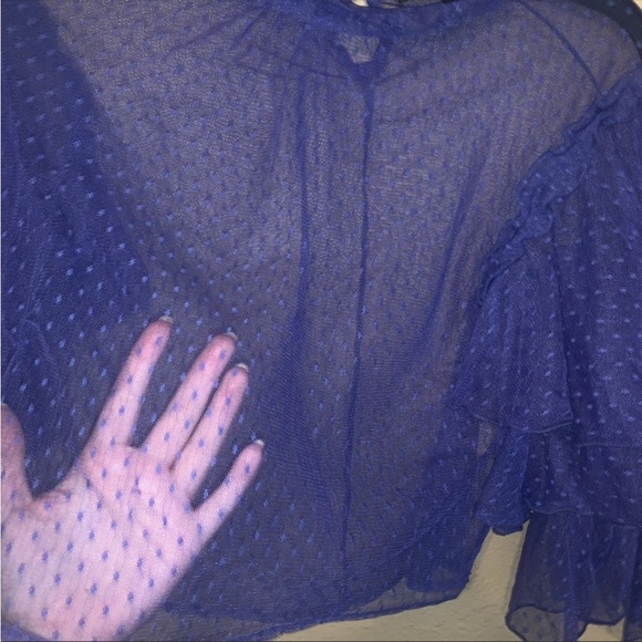 Deep purple mesh top - Picture 5 of 5